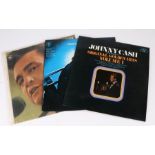 3x Johnny Cash LPs. At Folsom Prison (63308). At San Quentin (63629). Original Golden Hits Vol 1