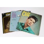 3x Rock and Roll LPs. Cliff Richard and the Drifters - Cliff (33SX 1147). Billy Fury - The