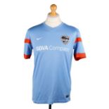 Ed Sheeran's Nike Houston Dash NWSL football shirt, named Sheeran to the reverse and numbered 15,