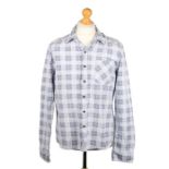 Ed Sheeran's Insight grey, white and yellow check shirt, size medium. All of the Ed Sheeran