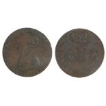 British Token, copper Halfpenny, 1794, Earl Howe & The Glorious First of June