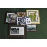 Collection of Dad's Army memorabilia, to include copies of signed photographs, an original framed