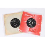 2x Buddy Holly 7'' singles. Maybe Baby/That's My Desire (Q 72483). Rock Around With Ollie Vee/