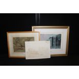 David Dorne, Hastings, signed artist's proof dated '79, housed in a glazed gilt frame, the proof