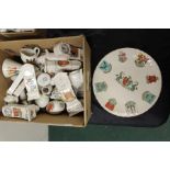 Collection of crested china, to include clocks, ambulances, Ipswich plate etc. (qty)