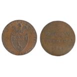 British Token, copper Halfpenny, 1793, May the Trade of Sudbury Flourish, Probono Publico