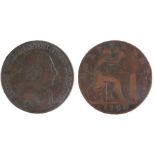 British Token, copper Halfpenny, 1790, John Wilkinson Iron Master