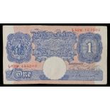 Bank of England, £1 banknote, Peppiatt, L52H 153502