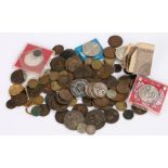 Coins and banknotes, to include Victoria crown 1890, George V crown 1935, Victorian four pence piece