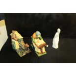 Three porcelain figures, to include a Miquel Requena figure depicting a woman and two unmarked