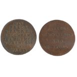 British Token, copper Halfpenny, 18th Century, Payable, London, Essex and Norfolk, May peace &