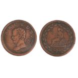 British Token, copper Halfpenny, 18th Century, Brutus