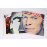 3x David Bowie LPs. Black Tie White Noise (BMG 74321 13697), printed inner sleeve. Lodger (BOW LP1).