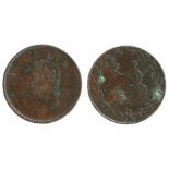 British Token, copper Halfpenny, British Copper Company, 1809-10, BRUTUS with profile bust,