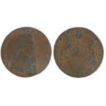 British Token, copper Halfpenny, 18th Century, George Prince of Wales