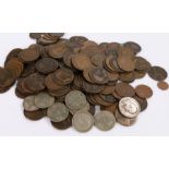 Collection of late 19th and early 20th Century florins, pennies and halfpennies (qty)