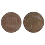 British Token, copper Halfpenny, 1794, M. Lambe & Son Tea Dealers & Grocers Bath, Teas Coffee Spices