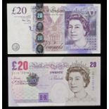 Bank of England, £20 banknote Bailey, £20 Lowther, (2)