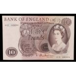 Bank of England, £10 banknote, J Q Hollom, A13 366896
