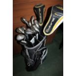 Callaway Golf Big Bertha golf clubs, consisting of wedge, sand wedge 3-9 irons, King Cobra driver