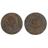 British Token, copper Halfpenny, 1792, Robert Bird Wilkins, Isle of Wight