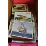 Ten Victory jigsaw puzzles to include traction engine, HMS Victory etc. (10)