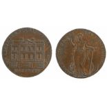 British Token, copper Halfpenny, 1794, BRAINTREE & BOCKING HALFPENNY, reverse SUCCESS TO TRADE AND