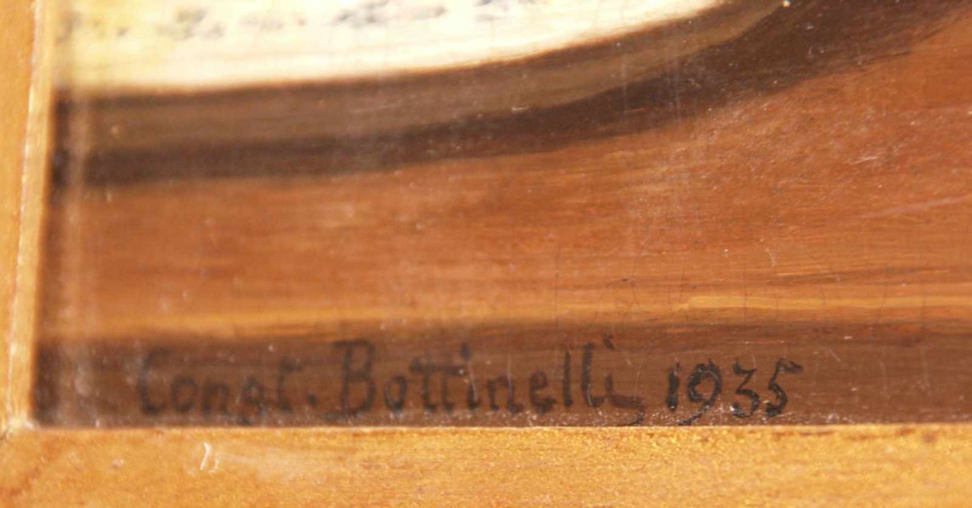 Bottinelli, Constantin (italienischer Maler des 19. Jahrhunderts) - Tischstillleben mit Nelken in - Bild 5 aus 6