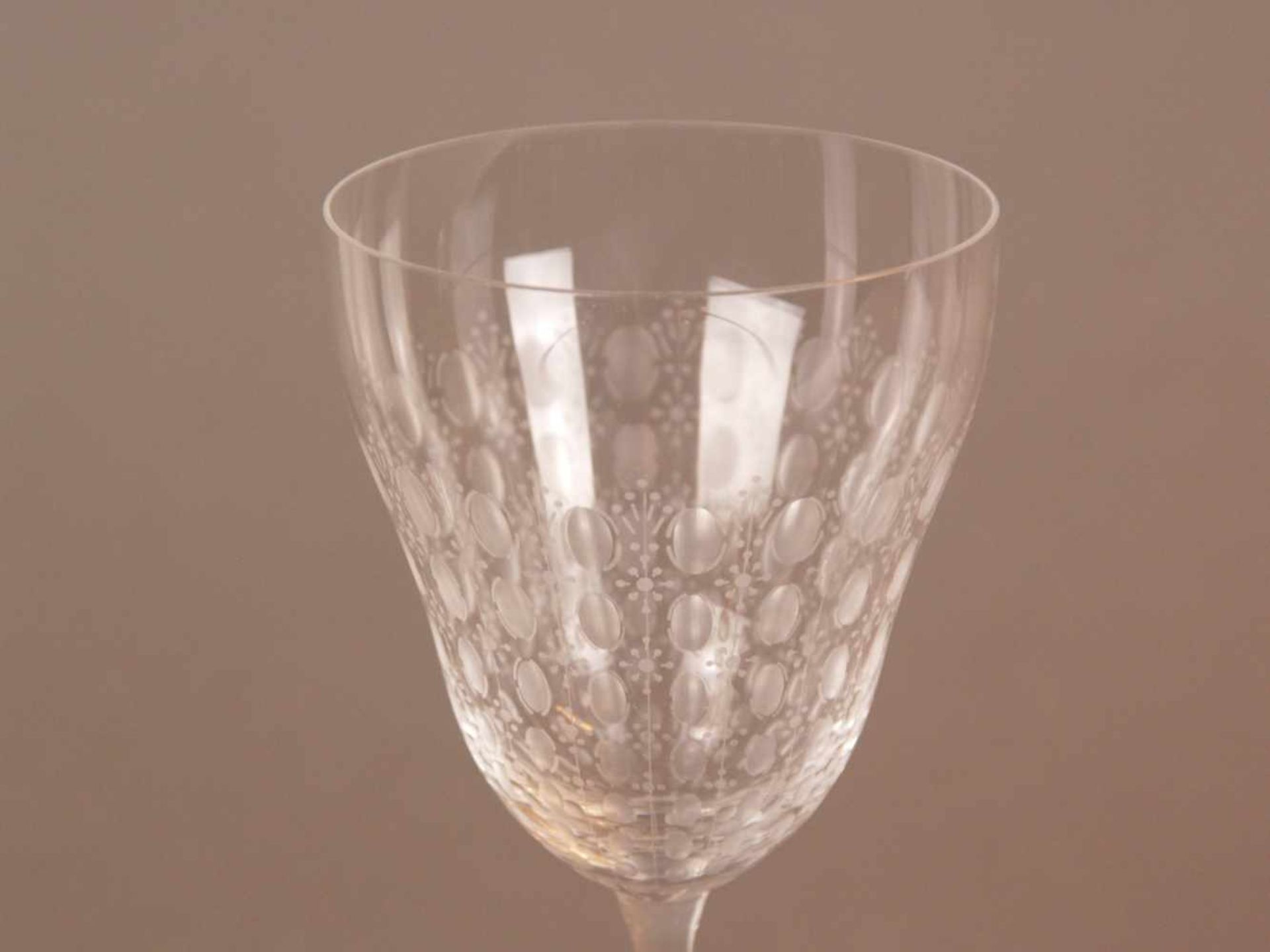 Konvolut Weingläser "Romanze" - Rosenthal, 6 Weißwein-Gläser H.ca.19cm, 4 Rotweingläser H.ca.19,5cm, - Bild 4 aus 5