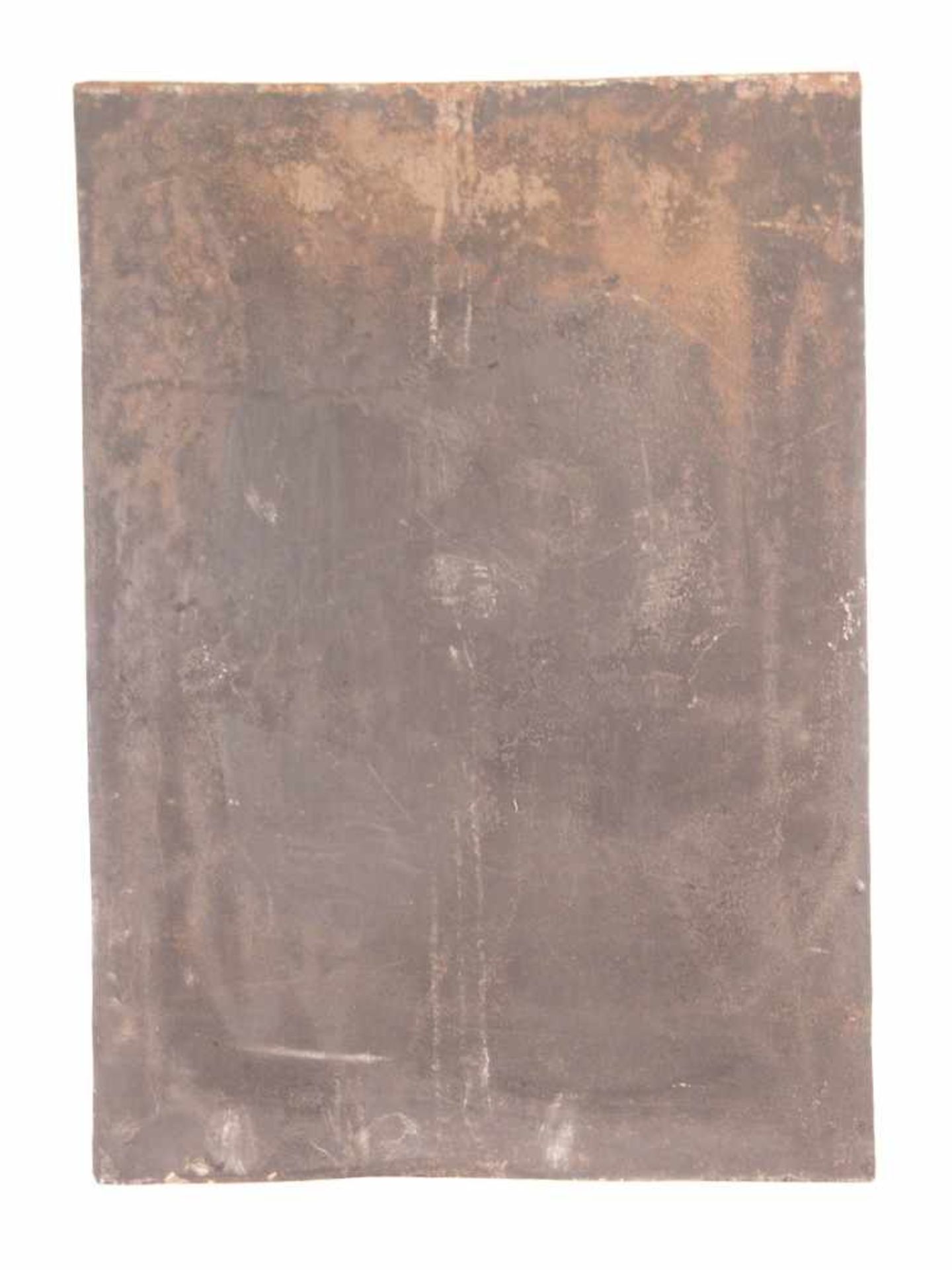 Barocke Kaminplatte - Eisenguss, in der Kartusche datiert "1707", rechteckige schwere Kamin- / - Bild 9 aus 9