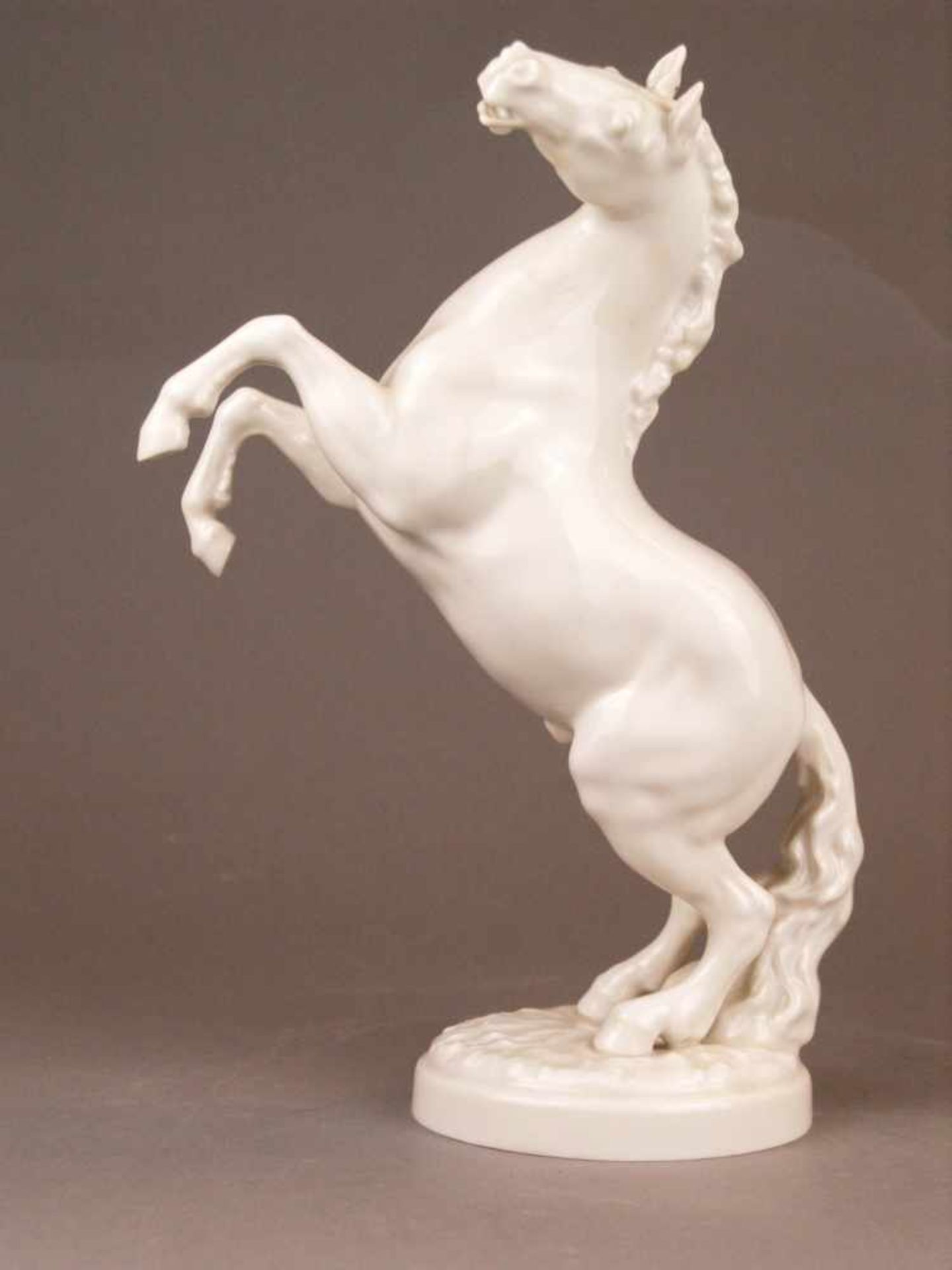 Porzellanfigur "Steigendes Pferd" - Hutschenreuther, Kunstabteilung, Entwurf von Karl Tutter (1883-