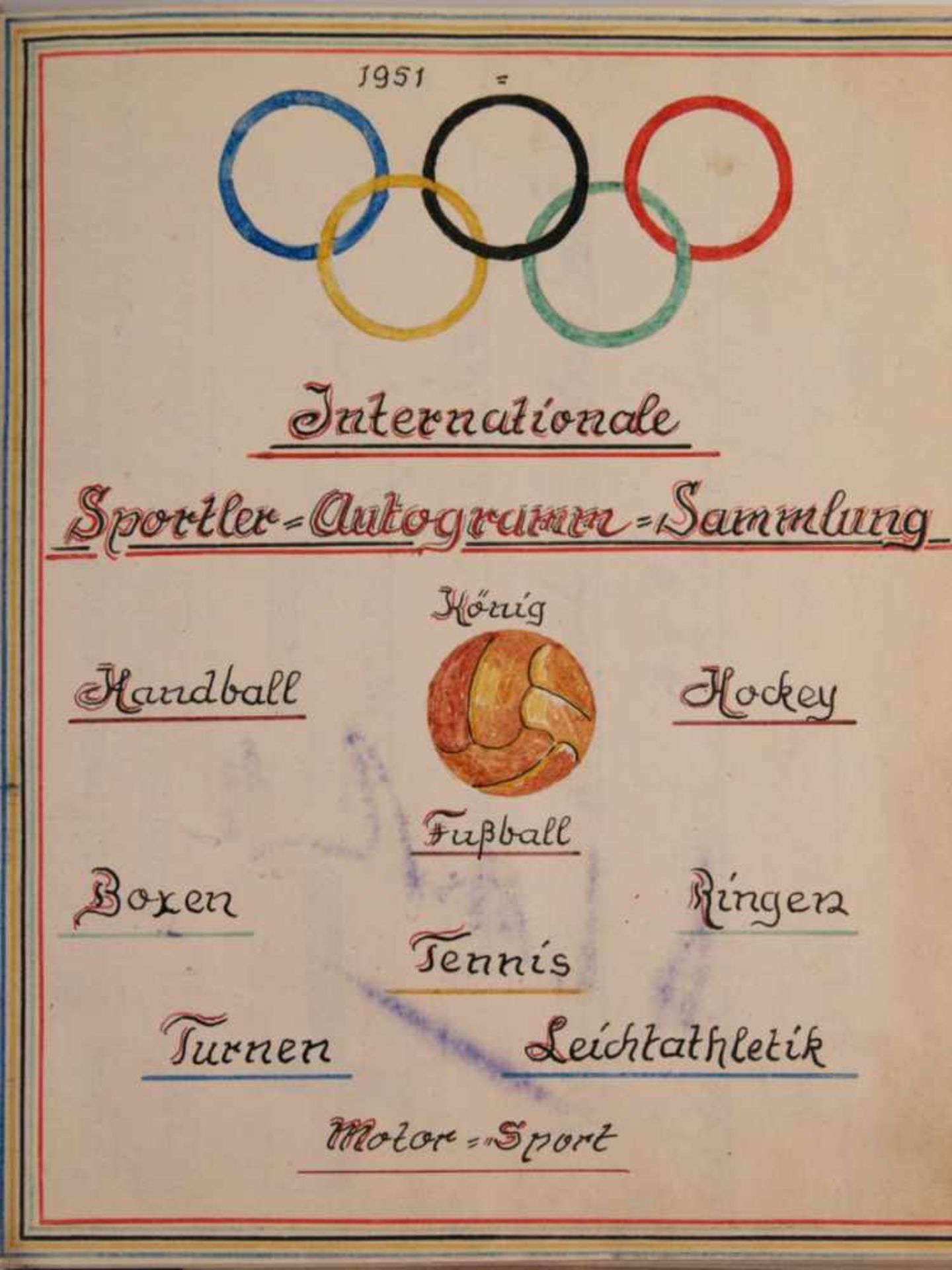 Internationale Sportler-Autogramm-Sammlung - gebundenes Buch mit umfangreicher Sammlung von - Bild 5 aus 27