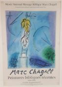 Chagall, Marc (1887 Witebsk - 1985 Saint-Paul-de-Vence) - "Message Biblique 2, 1977, Plakat-