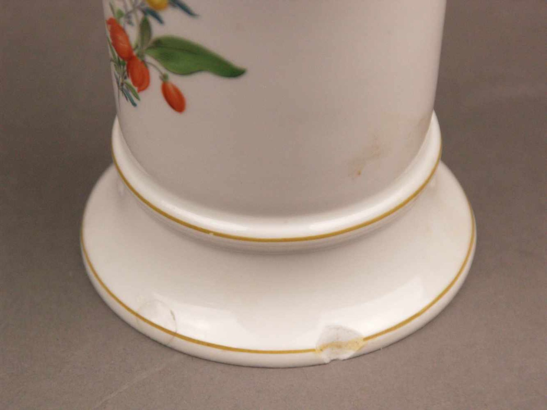 Tasse mit Untertasse - Meissen, unterglasurblaue Schwertermarke mit Marcolinistern (1774 - 1813), - Bild 3 aus 9