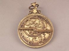 Astrolabium - Hersteller Villalcor S.L., Spanien, Messing, Replik nach dem Original vom 1602 von