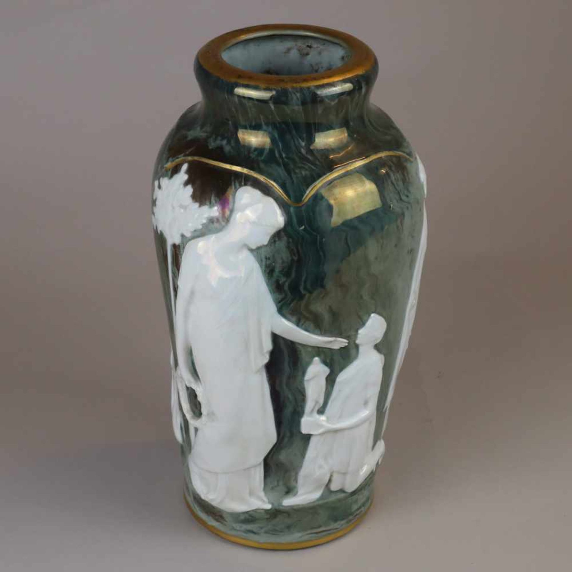 Jugendstil-Vase - Rosenthal, Kronach, Entwurf von Hermann Hidding, für die Weltausstellung in - Bild 6 aus 13