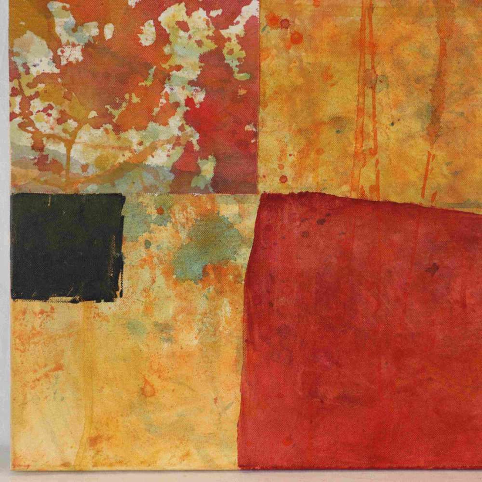 Kletzka, Renate (geb. 1956 Ratibor, in Langen tätig) - Abstrakte Komposition II, Acryl und Collage - Bild 2 aus 5