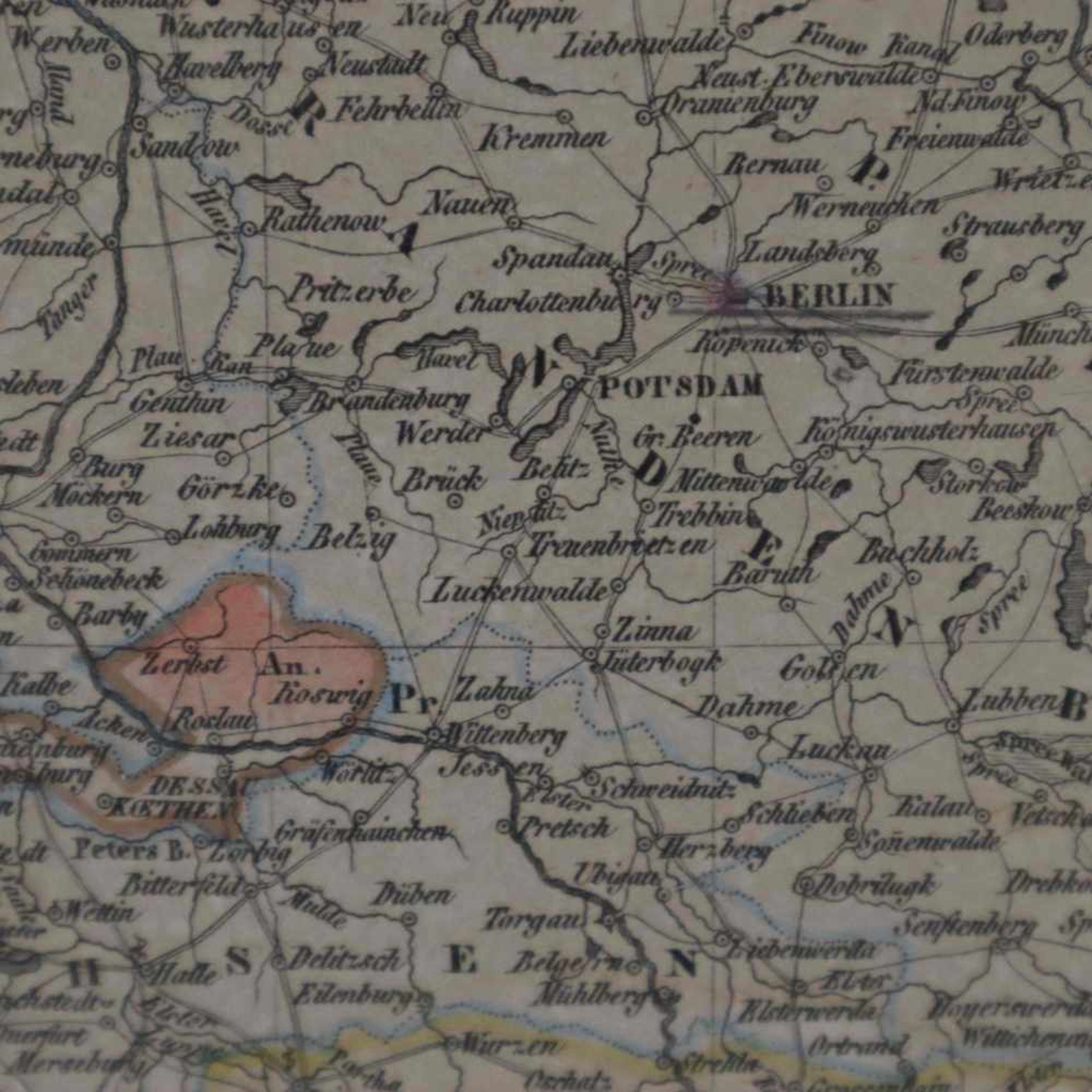 Streit, Friedrich Wilhelm (1772 - 1839) - Landkarte Deutschlands, unten links in der Kartusche - Bild 4 aus 6