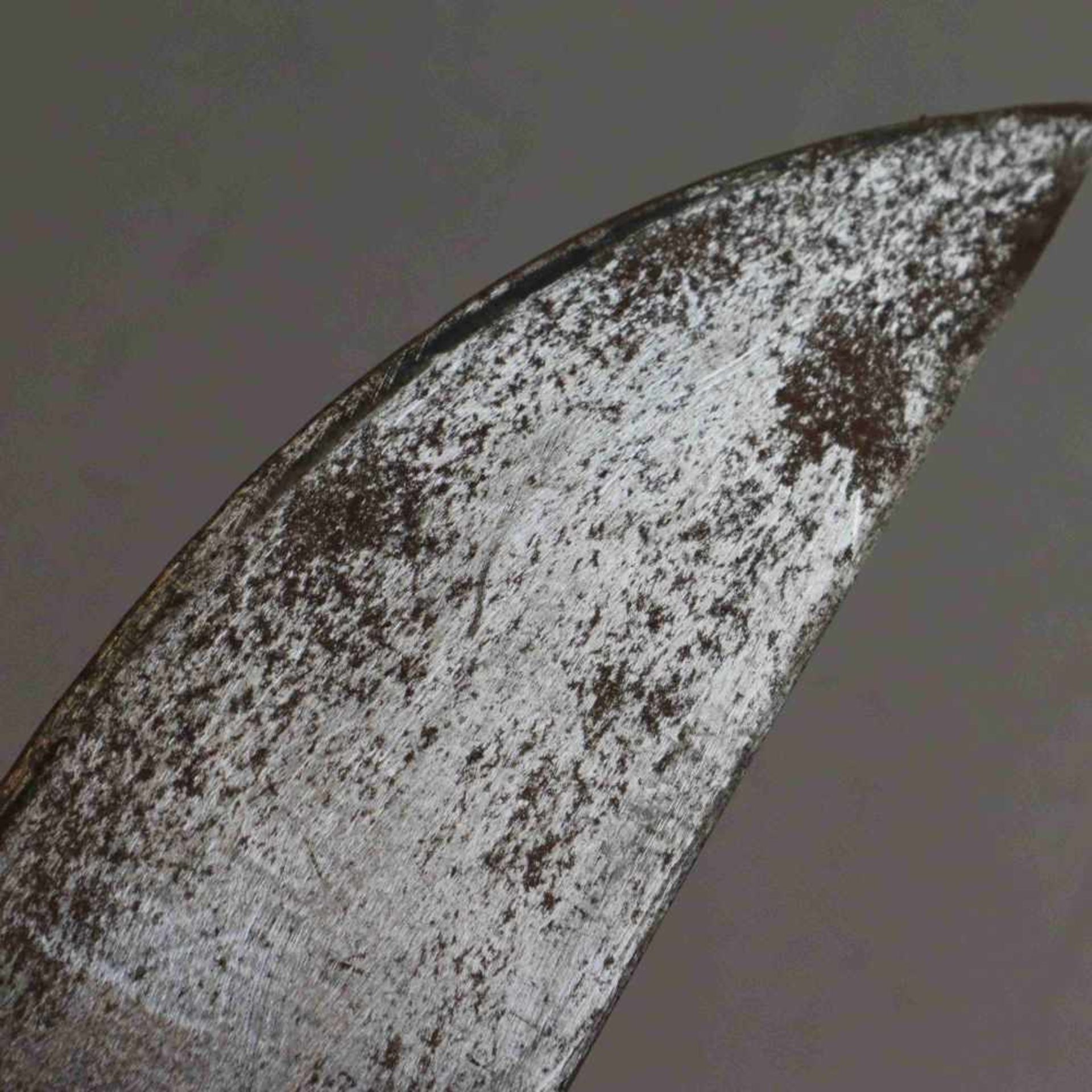 Machete in Lederscheide - England, Hersteller Martindale,blanke Klinge, L. 44 cm, beidseitig jeweils - Bild 5 aus 5