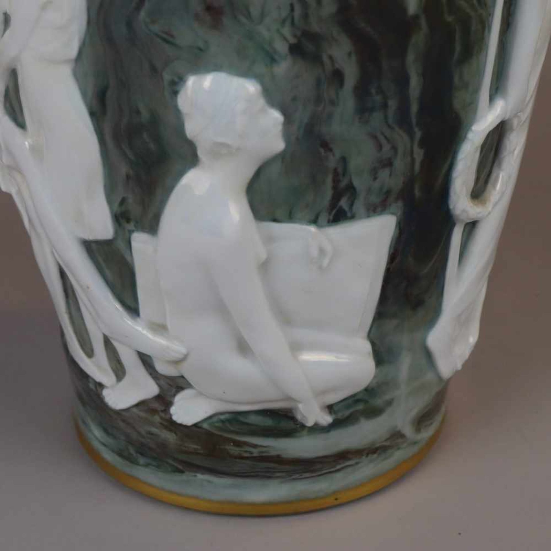 Jugendstil-Vase - Rosenthal, Kronach, Entwurf von Hermann Hidding, für die Weltausstellung in - Bild 5 aus 13