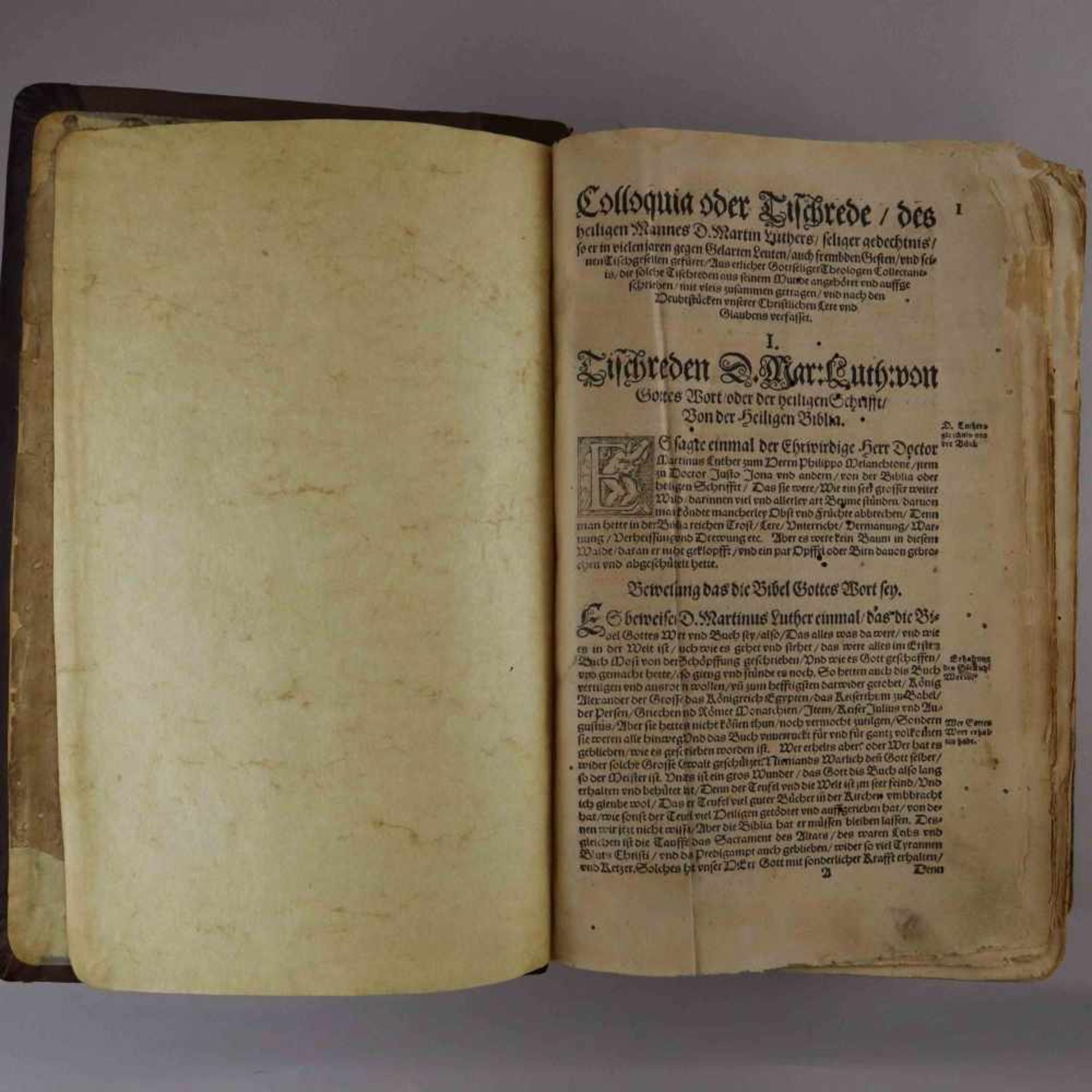 Luther, Martin - "Colloquia oder Tischreden des heiligen Mannes D.Martin Luthers seliger gedechtnis, - Bild 4 aus 9