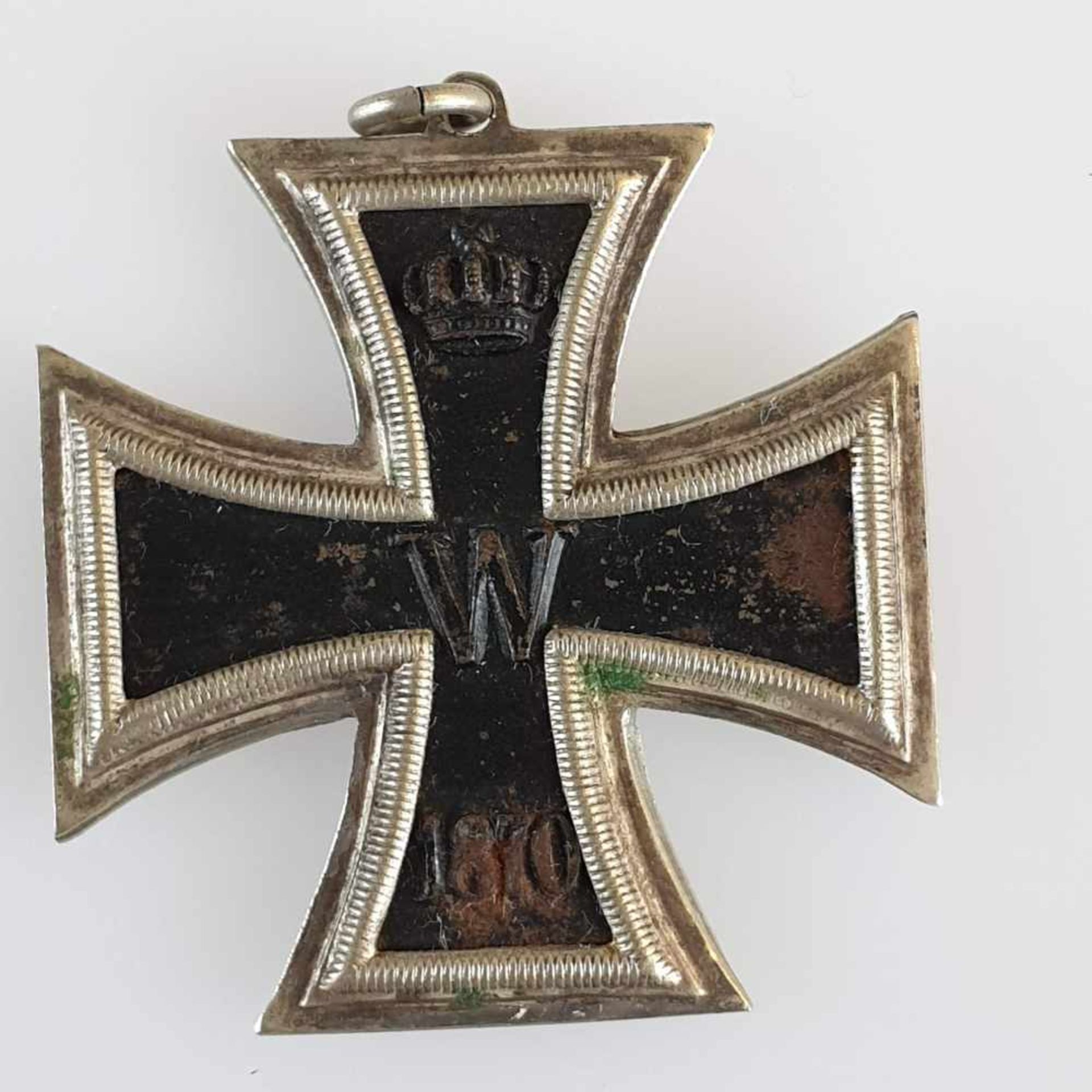 Eisernes Kreuz - Preußen, 1870/71, 2. Klasse, geschwärzter Eisenkern, Silberzarge,av. mittig auf dem - Bild 3 aus 4