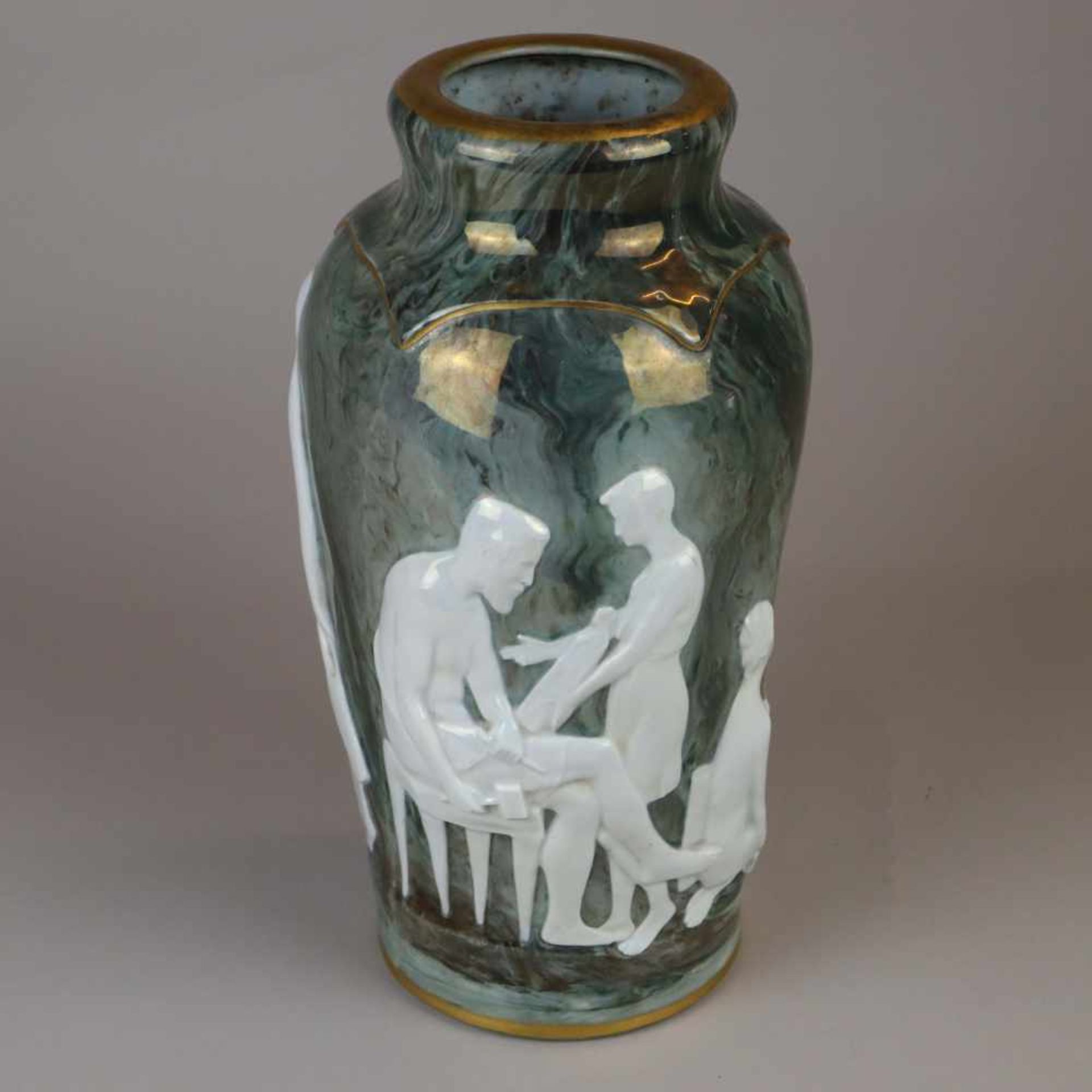 Jugendstil-Vase - Rosenthal, Kronach, Entwurf von Hermann Hidding, für die Weltausstellung in