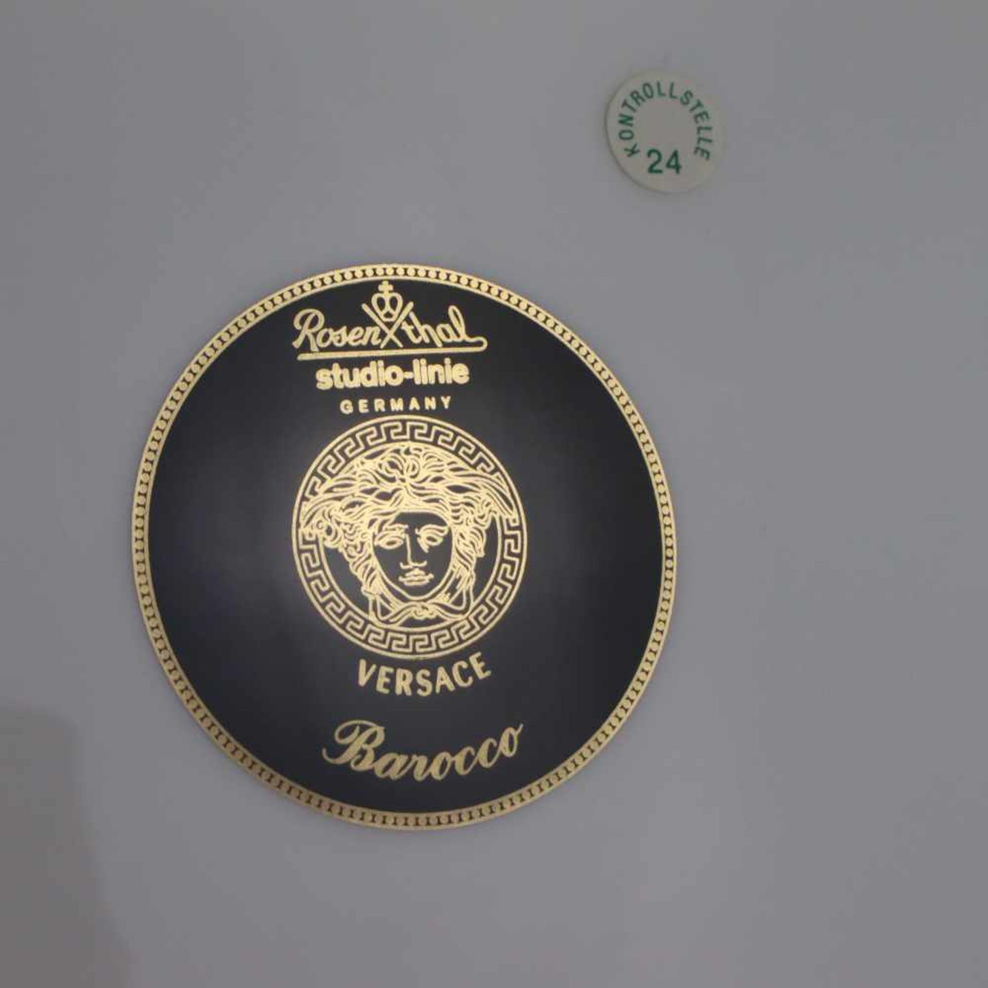 Karreeschale - "Versace - Barocco" - Rosenthal, Entwurf Gianni Versace, Quadratische Form, gemuldet, - Bild 8 aus 9