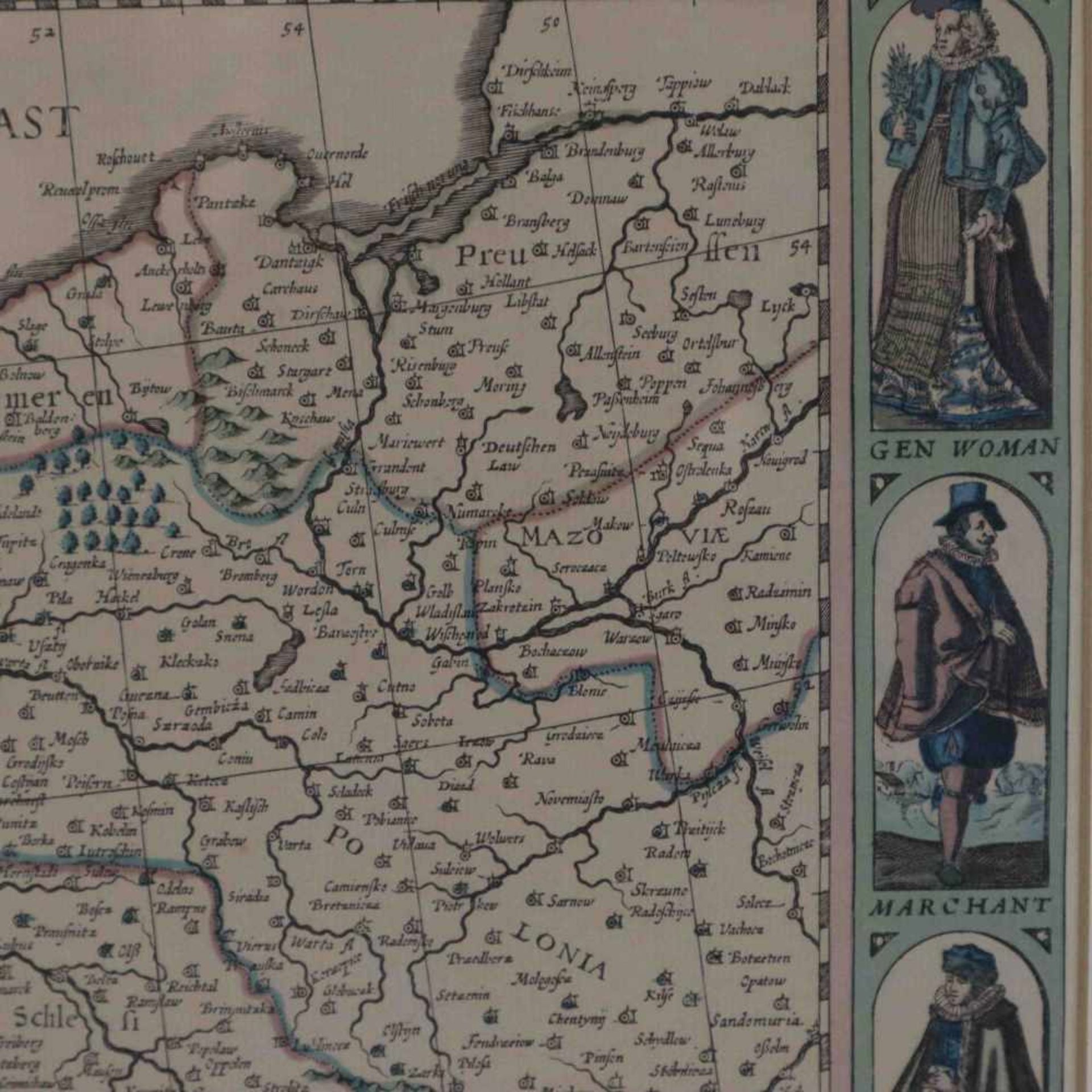 Speed, John (1552-1629)(nach) - Landkarte Deutschlands "A Newe Mape of Germany", spätere - Bild 8 aus 8