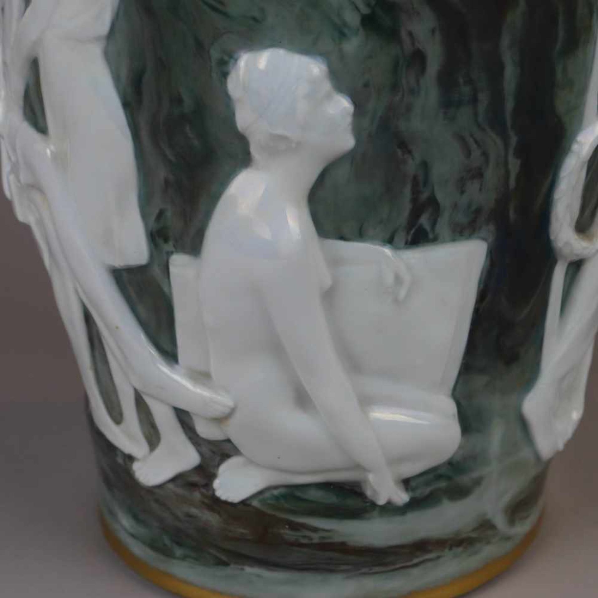 Jugendstil-Vase - Rosenthal, Kronach, Entwurf von Hermann Hidding, für die Weltausstellung in - Bild 4 aus 13