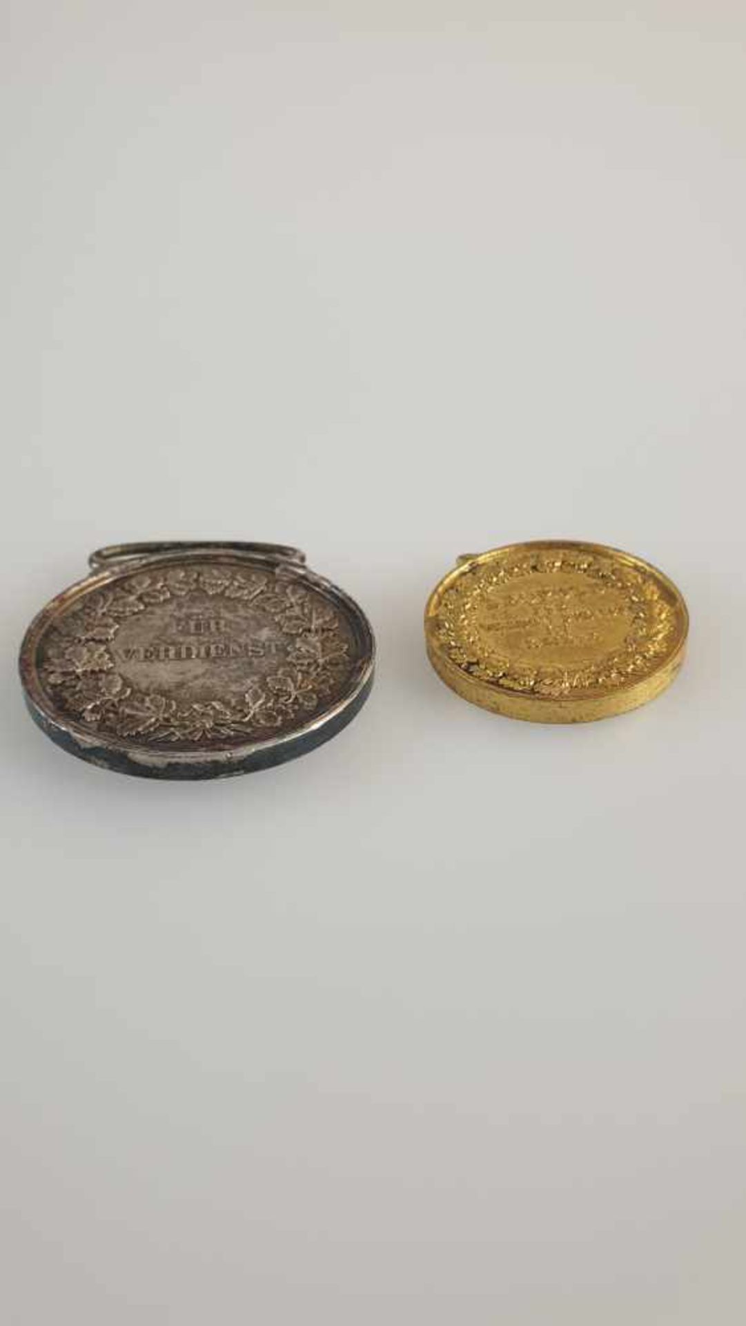 Konvolut Orden/Medaillen Baden - 2-tlg.: Silberne Verdienstmedaille Friedrich I.- spätere Variante - Bild 3 aus 3