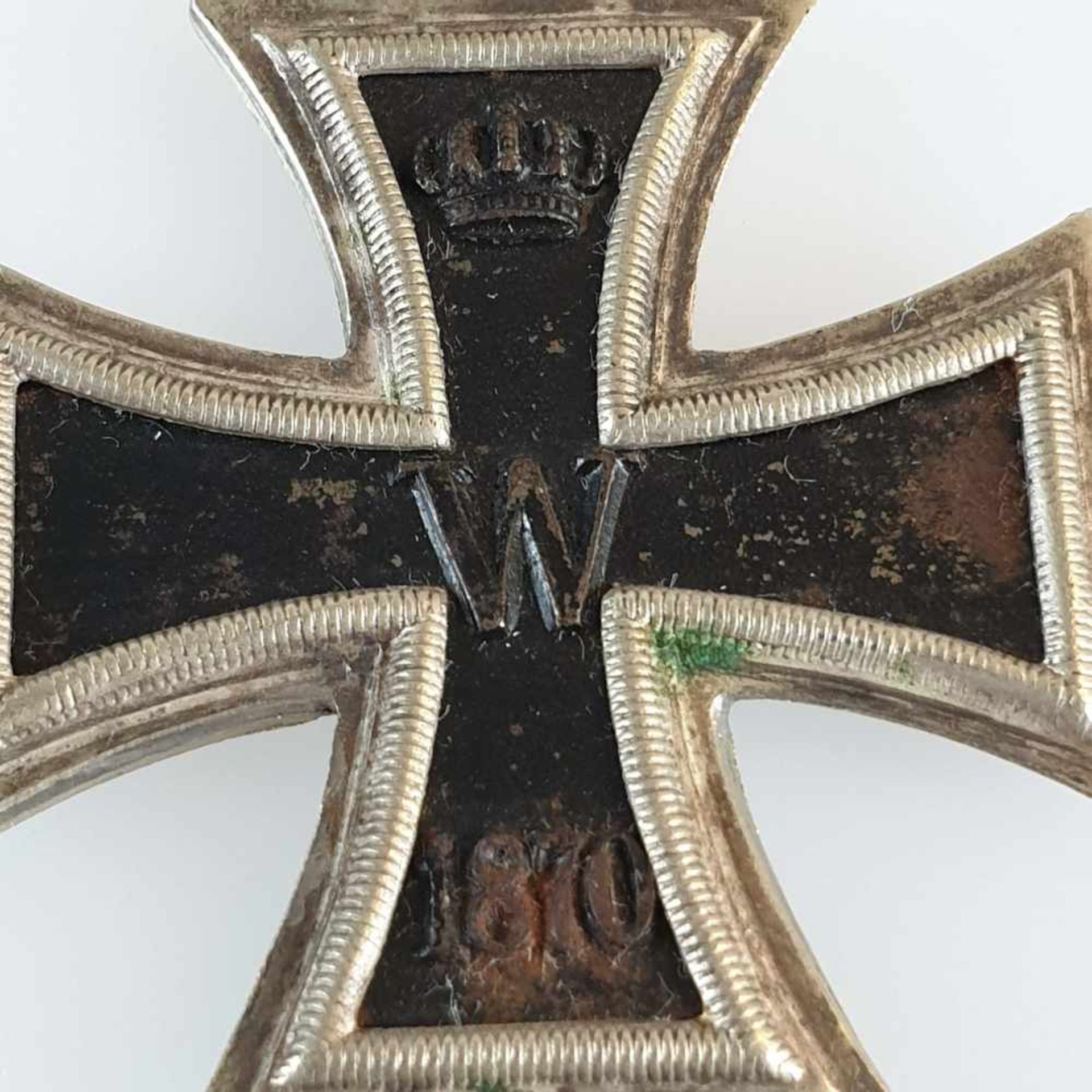 Eisernes Kreuz - Preußen, 1870/71, 2. Klasse, geschwärzter Eisenkern, Silberzarge,av. mittig auf dem - Bild 4 aus 4