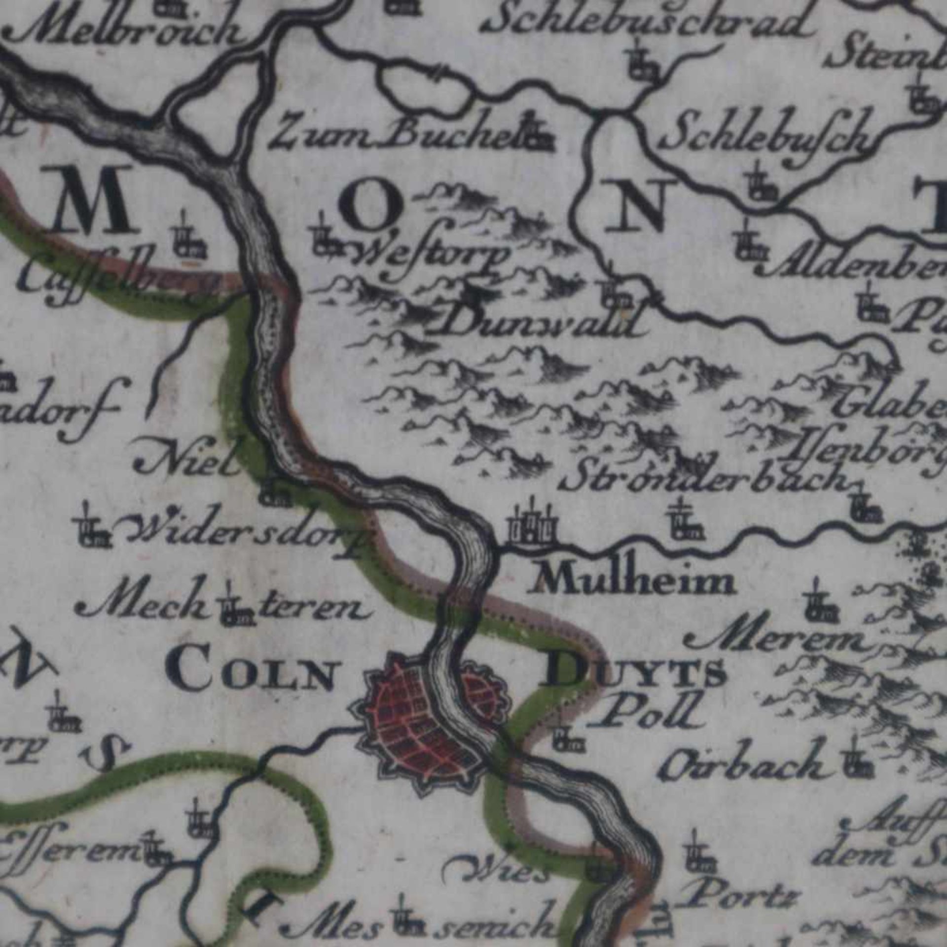 Seutter, Matthäus (Augsburg 1678-1757 ebd.) - Karte des Kleve- und Ruhrgebiets, 'Nova et accurata - Bild 5 aus 10