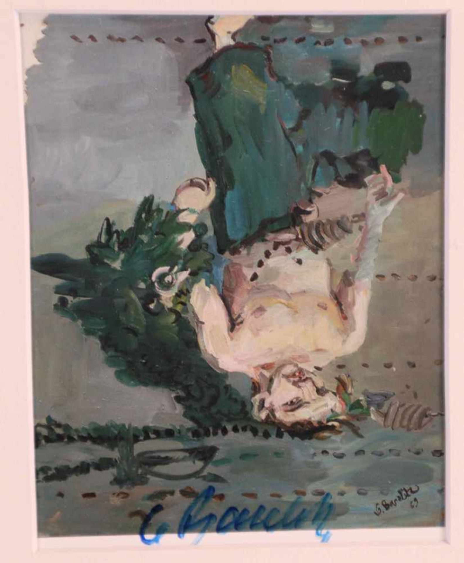 Baselitz, Georg (geb.1938 Deutschbaselitz, eigentlich Hans-Georg Kern) - "Der Mann am Baum", 1969,